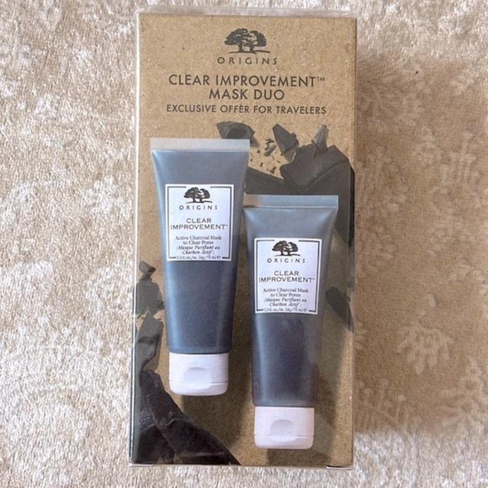 Brand New Origins Clear Improvement Charcoal Mask Duo Clear Pores Travelers